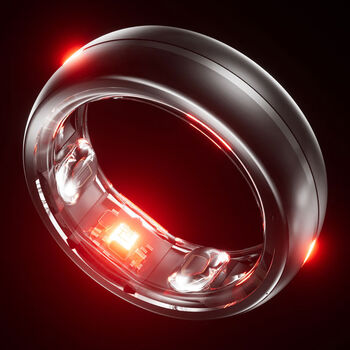 J youhong cringx2bai smart ring new year's gift electronic blood glucose monitoring ring sleep health blood oxygen obsidian black titanium alloy no. 9 circumference is 59 points 8mm, diameter is 19mm