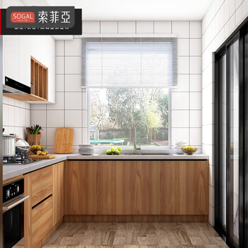 Sofia whole house custom-made integrated cabinets kitchen cabinets quartz stone countertops moisture-proof l-shaped small apartment integrated kitchen customized wall cabinets customized gold (ask customer service for details)