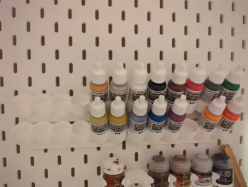 Yusenyi is suitable for ikea skadis ikea hole board accessories spanish av paint vallejo bracket white single for 6 bottles 6 layers white single for 6 bottles