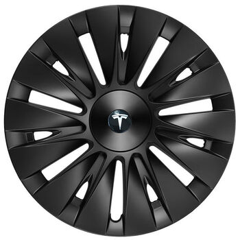 Litian suitable for tesla modely wheel hub cover with full edge 19-inch wheel hub protective cover p version modified decoration y 19-inch flat straight edge bright black