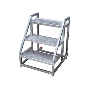 Linde industrial ladder thickened climbing engineering ladder (width 60cm) three-step ladder 80 high screw assembly pulley