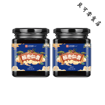 Fragrant food, chinese herbal biological clock, jujube seed paste, lily and tuckahoe tea, non-fried jujube kernel powder, jujube kernel tea 150g*2 150