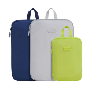Travelon 3-piece compression bag set in cool colors one sise
