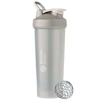 Blender bottle protein shaker cup sports fitness water cup portable blending cup pebble gray 32 oz. (approx. 946 ml)
