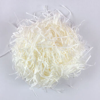 Mo peng raffia filling paper 2 pounds shredded paper silk wedding candy box strips gift box packaging silk white 2 pounds