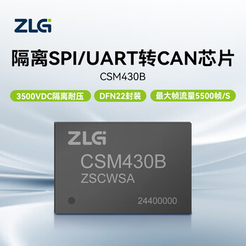 Zhiyuan electronics spi/uart to can protocol conversion chip can/fd interface expansion csm430b