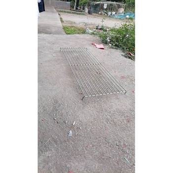 304 stainless steel thick barbecue mesh with tripod commercial barbecue grate 100*32cm line thickness 6mm with foot clamp stove outer width