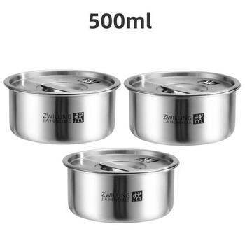 Zwilling german steaming bowl 304 stainless steel steamed egg bowl baby steamed egg custard bowl with cover steamed egg stew cup brand new end stock steam delicious 3 pieces length about 13.03cm 1ml 1 inch 304 steamed egg bowl