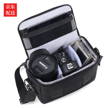 Gongyan slr micro single shoulder crossbody camera bag suitable for canon nikon sony fuji outdoor bag photography bag black large