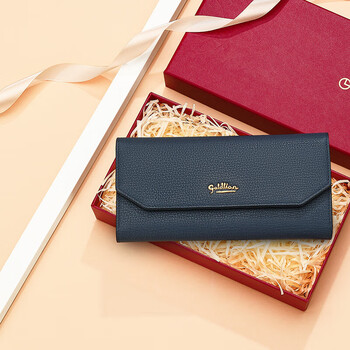 Goldlion women's wallet gift box fashion clutch versatile long wallet new year's gift