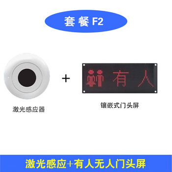 Toilet occupied or unoccupied sensor screen indicator light smart public toilet guidance system led display customized package f2 indoor