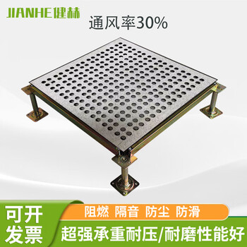 Jianhe all-steel anti-static floor 600*600 machine room ventilation panel multi-hole air outlet insulated clean room 20 round hole ventilation panel (single piece)