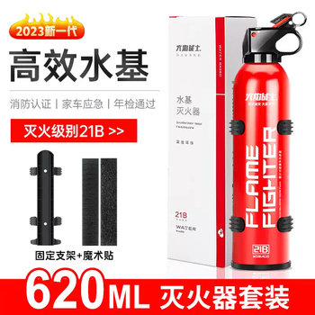 Flamefighter car fire extinguisher private car 21b water-based car small car household car water-based fire annual inspection 620ml water-based fire certification high temperature explosion-proof gift universal hanger