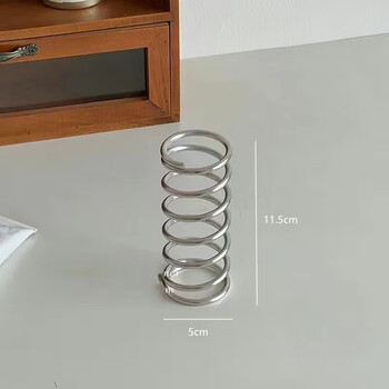 Sailotou washbasin storage rack spring desktop storage box storage rack cosmetics basket iron dressing room toilet bathroom spring storage shelf small