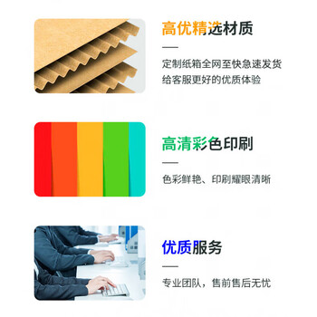 Carton custom-made express moving packaging five-layer hardened and thickened small batch customized packaging box wholesale printing logo 20cm 30cm_15cm_five-layer extra hard__(10 pieces)