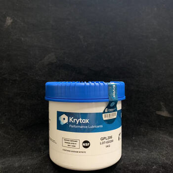 Dupont chemours krytox gpl205 206 207 226 227 hc27 perfluoropolyether high temperature grease gpl206 100g packaging