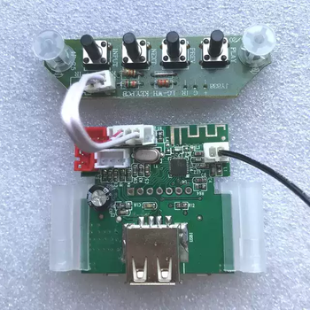 With bluetooth, mp3 decoder board with radio, 5v power supply, square dance battery speaker, usb board with bracket, with button board