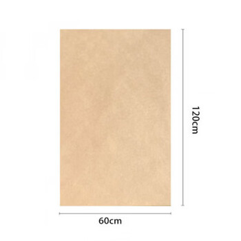Kaooseen hand-caught seafood disposable table kraft paper thickened waterproof and oil-proof bare-handed restaurant barbecue table pad paper polygonatum kraft leather 60*120cm50 sheets 60*120cm5
