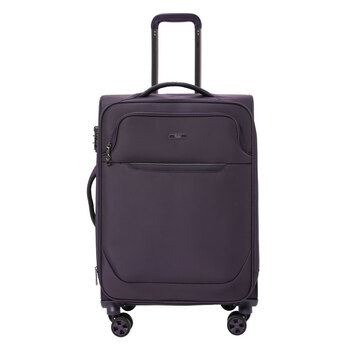 Guobi uk guobi luggage ultra-light soft cloth case water-repellent trolley case casual oxford suitcase overseas password box purple 20-inch boarding case/expandable