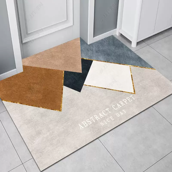 Yusenyi entrance door floor mat door door mat home bedroom mat non-slip carpet bathroom dressing room xuan lost summer default rectangular 80x140 cm anti-slip rubber strip bottom