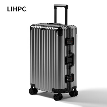 Samsonite german all-aluminum magnesium alloy suitcase for men and women 20 boarding trolley case 24 password box thickened suitcase 30 inches gun gray new generation-orlglnal series 24 inches transportable - anodizing process - full metal box