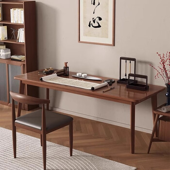 Editor-in-chief xiang solid wood leg computer desk simple long table desktop double office study desk calligraphy table hu 160