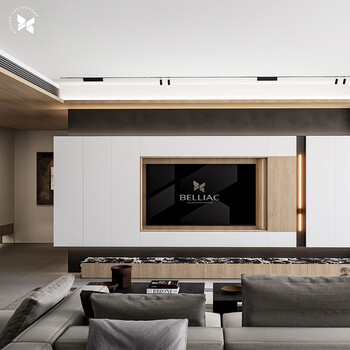 Baili aijia whole house customized eige board living room cabinet decoration package qiuxu series prepaid non-commodity price