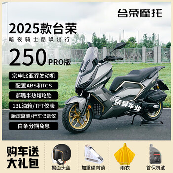 Guangchuan 2025 tairong 250adv large pedal sports two-wheeled scooter motorcycle national iv efi can be registered earl gray pro version