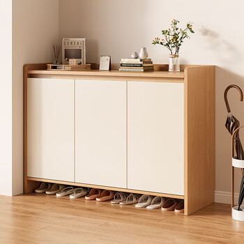 Spermek shoe cabinet home door entry cabinet new 2025 all-in-one wall entrance storage cabinet door corridor storage cabinet lin di same style 100*32*100cm