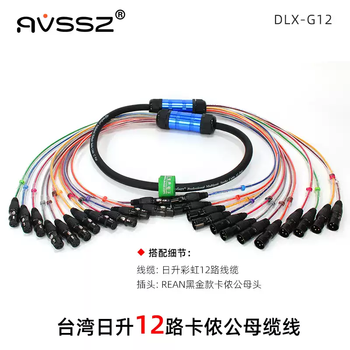 Risheng cable stage performance recording studio mixer signal extension cable