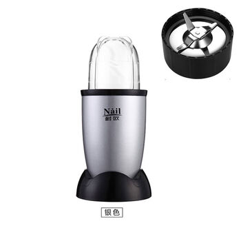 Niou small electric food grinder tablet grinder medicinal material crusher western medicine powder machine silver 150ml cross knife