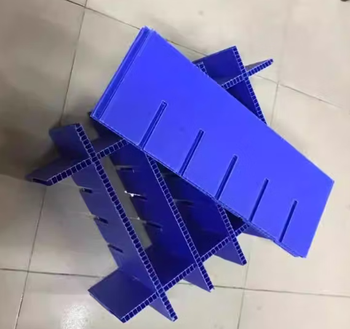 Bassogor customized plastic pp hollow board knife card blue 665*150*5mm 435*150*5mm 32 grids 1350g