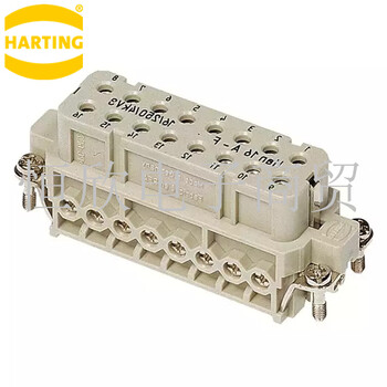 09200162812 harting original han 16a-f heavy-duty connector 16-core female core
