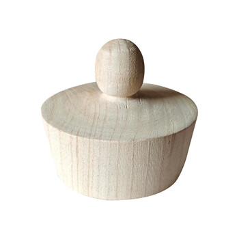 Qiaobolai solid wood wine jar stopper, natural cork bottle cap, leak-stopping cork, inner mouth diameter of bottle mouth 13 cm, default item