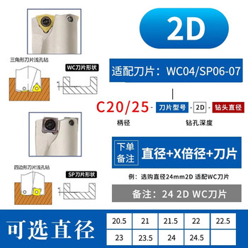 Self-made u drill tool bar violent drilling fast water jet drill wc blade drill bit flat bottom deep hole u drill lathe cnc sp drill bit 2d20 point 5-24 point 5