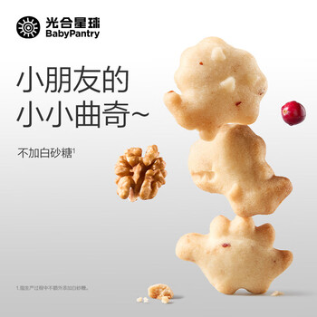 Photosynthetic planet dha calcium iron zinc walnut cookies children's snacks no added white sugar baby snacks 60g