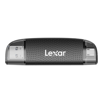 Lexar lrw310x usb3.2 high-speed tf/sd2-in-1 usb-a/c dual interface mobile phone and computer card reader black usb3.2