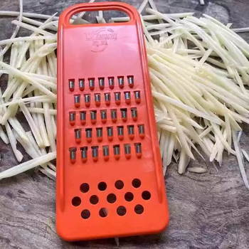 Yusenyi vegetable cutting artifact potato shred grater grater slicer home kitchen multi-functional thick wire peeling radish fengchi red plate thick wire 4mm round wire wiper