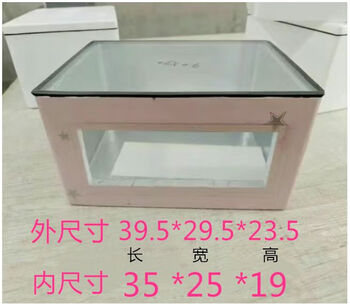 Transparent cover insulated box sandwich rice ball burger cooked food outdoor commercial stall dessert yogurt food foam box length 39 point 5 * width 29 point 5 * height 23 point 5