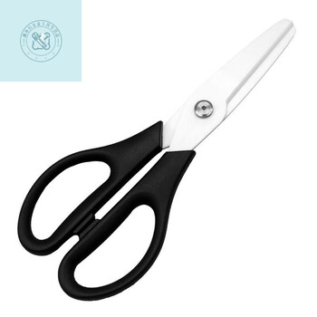 Lnga landgre 8-inch ceramic scissors large experimental food supplement baby food kitchen food new energy industry insulated scissors black handle