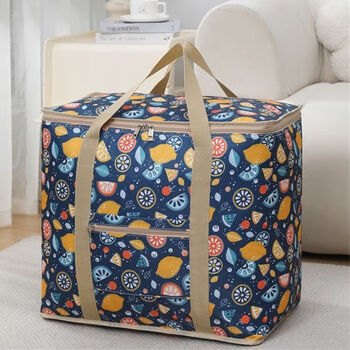 Seasonal quilt storage bag extra large moving bag waterproof thickened packing bag clothes quilt bag oxford cloth duffel bag a touch of lemony extra large 70*36*51 rare/need to grab