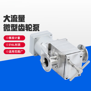 Guangzhou 316l stainless steel gear pump large flow rotor pump paste replacement piston filling machine magnetic metering pump customization contact customer service