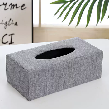 Yusenyi european-style tissue box home living room coffee table napkin drawer spaghetti paper box simple dining room home bathroom leather gray large size