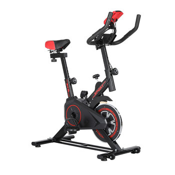 Dynamic bicycle for home weight loss exercise horizontal exercise bike for home pedal bicycle silent indoor sports equipment black and red