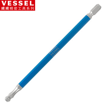 Vessel weiwei gsbp060l ball head hexagonal bit with magnetic bit head screwdriver h6.0x150mm 1 pack