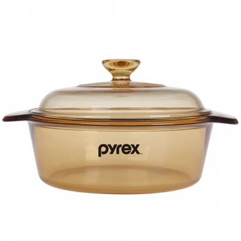 Corning official store american corning pot crystal color high temperature resistant transparent pot hot pot pot glass pot soup pot casserole crystal splash pot 2l