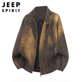 Jeep spirit jeep jacket men's leather jacket men's autumn and winter tops high-end casual sports american men's clothing