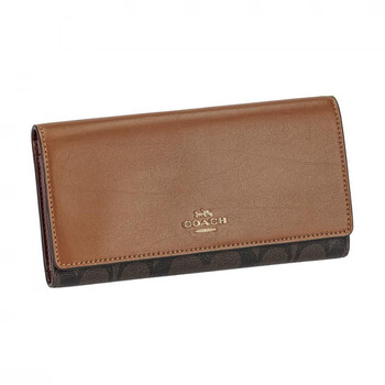 Coach trifold wallet 20 classic presbyopia flip snap card slot coin purse long wallet small basic pack (bag + dust bag)