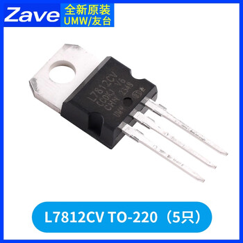 Zave three-terminal voltage regulator tube umw/youtai l7812cv to-220 (5 pieces)
