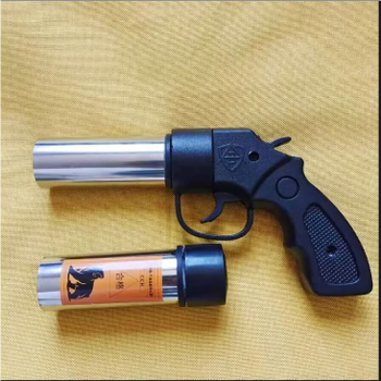 Han's car dry powder fire extinguishing artifact gun car emergency supplies fire protection equipment self-defense essential artifact gun fire extinguisher 1l carbon dioxide launcher + 2 heads + storage bag